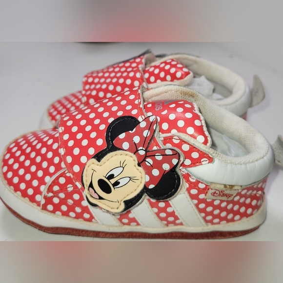 Adidas Minnie Mouse Toddler Shoes Size 4 Baby - Picture 2 of 5